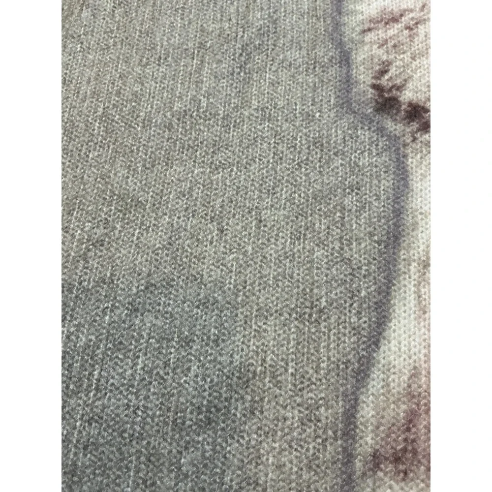 Alpaca Animal Graphic Knit Sweater Tan 5XL Oversized‎ Pullover